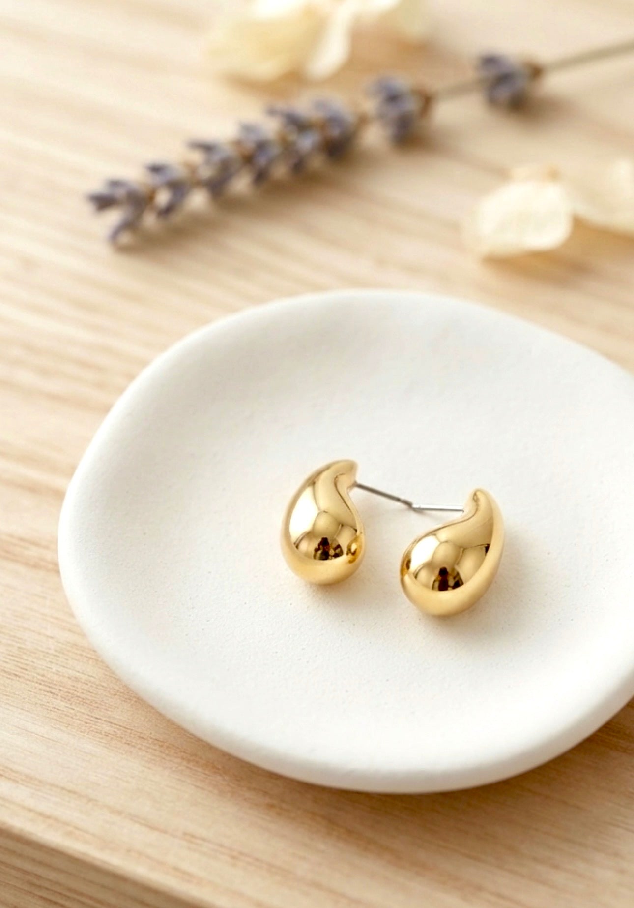 Teardrop Stud Earrings