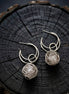 Pearl Nest Hoop Earrings