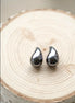 Teardrop Huggie Hoop Earrings.