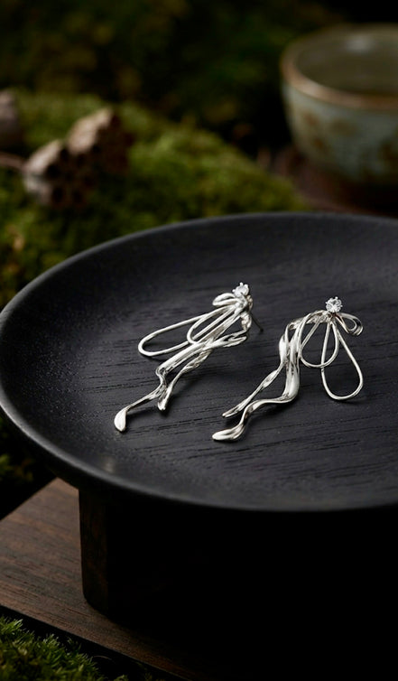 Long Metal Earrrings