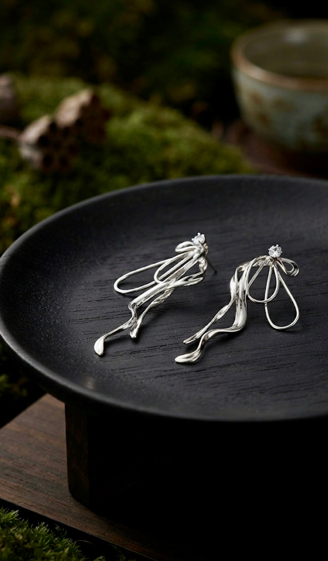 Long Metal Earrrings