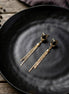 Black Tulip Tassel Drop