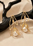 Pearl Tulip Drop Earrings.