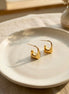 Gold-Plated Chunky Square Hoop