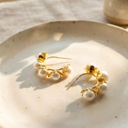 Pearl C-Shaped Hoop