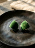 Emerald Green Velvet Cushion Stud