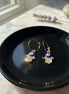 Evil Eye Crystal Hoop Earrings.