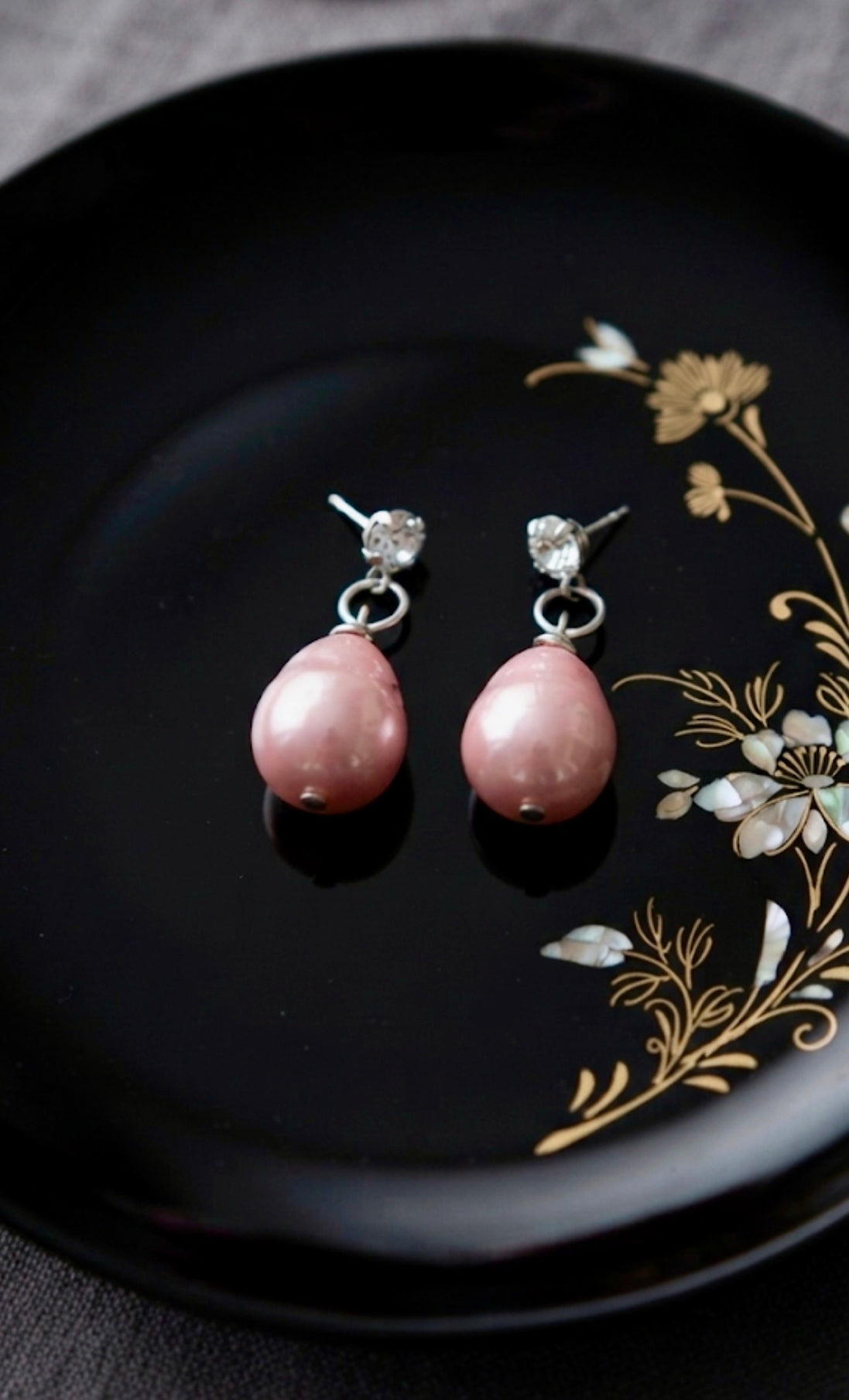 Pink Ad PEARL Studs