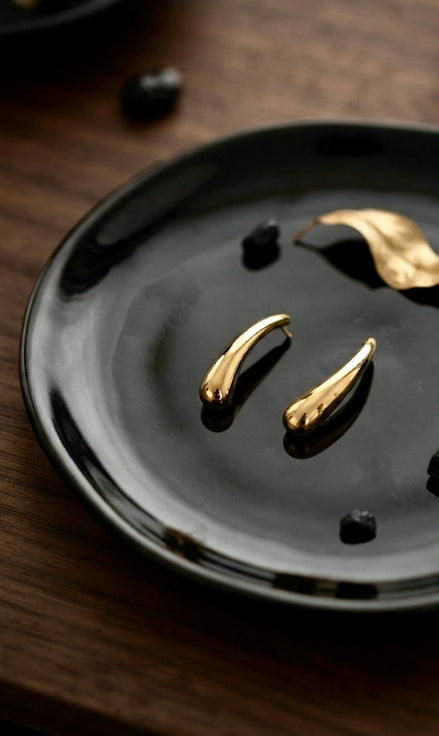 Curved Elongated Earrings