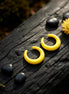 Chunky Yellow Earrings