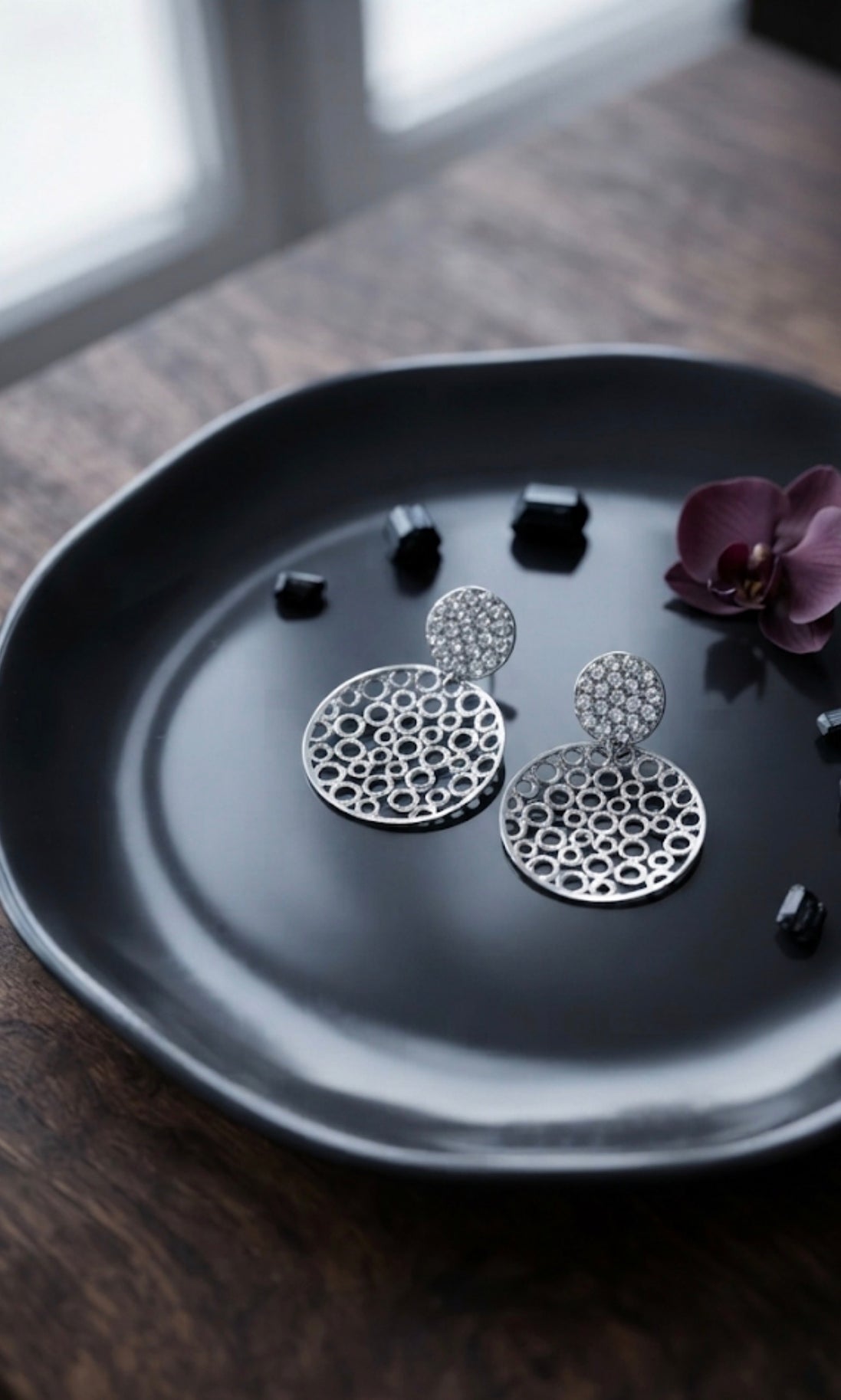 Silver Moon Earrings