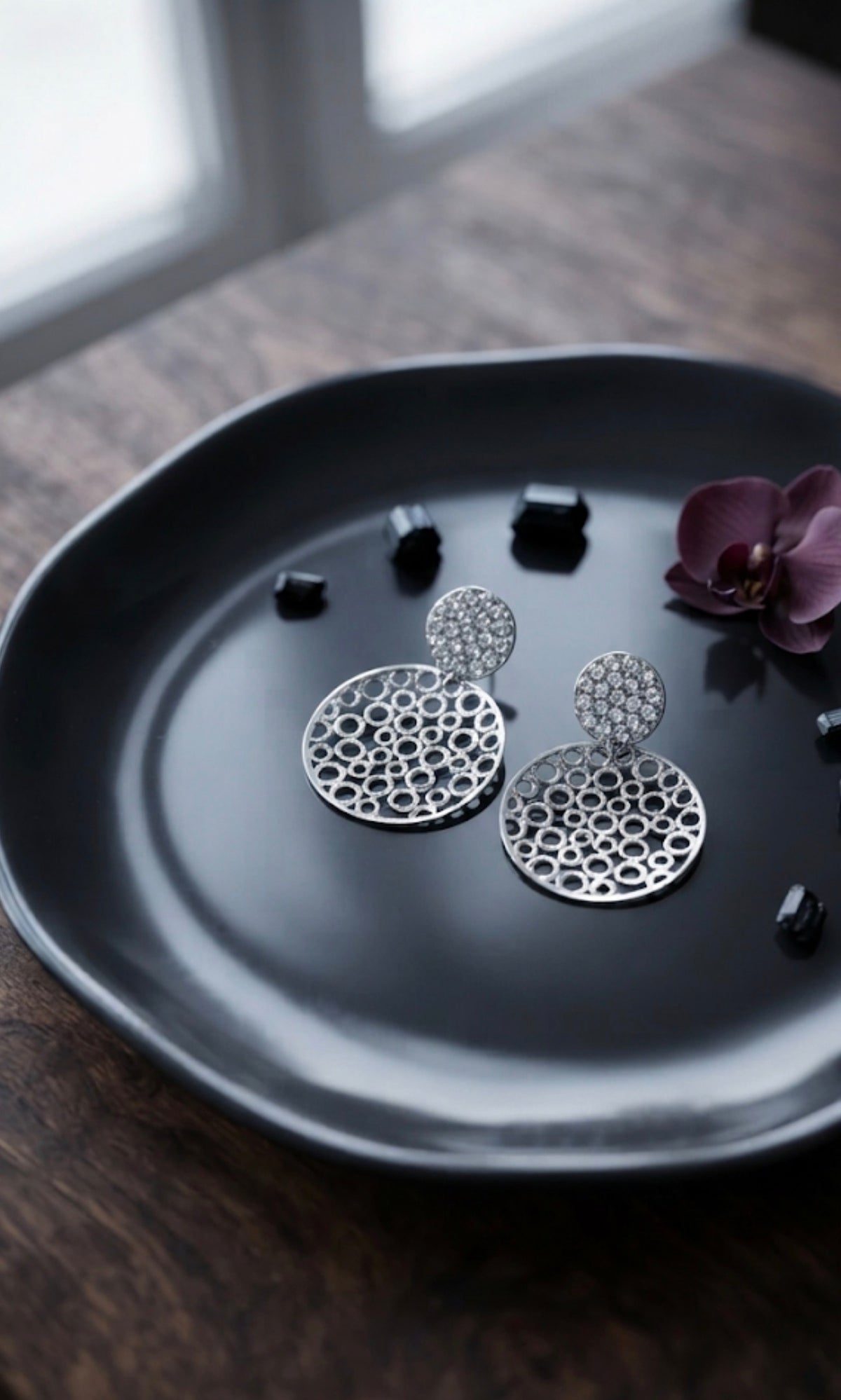 Silver Moon Earrings