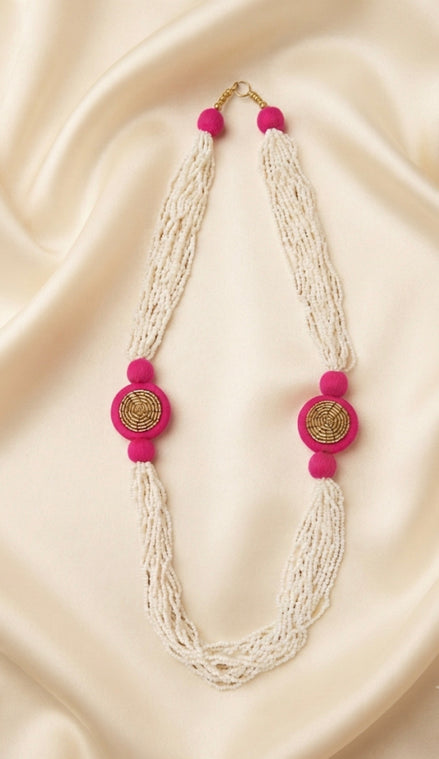 Multi-Strand White Seed Mala