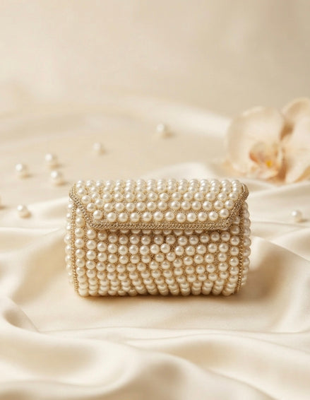 Pearl Minaudière Clutch