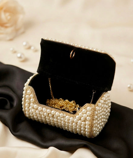 Pearl Minaudière Clutch