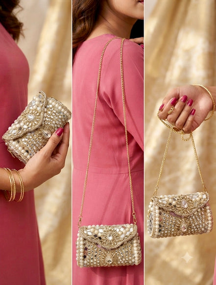 Regal Kundan & Pearl Minaudière