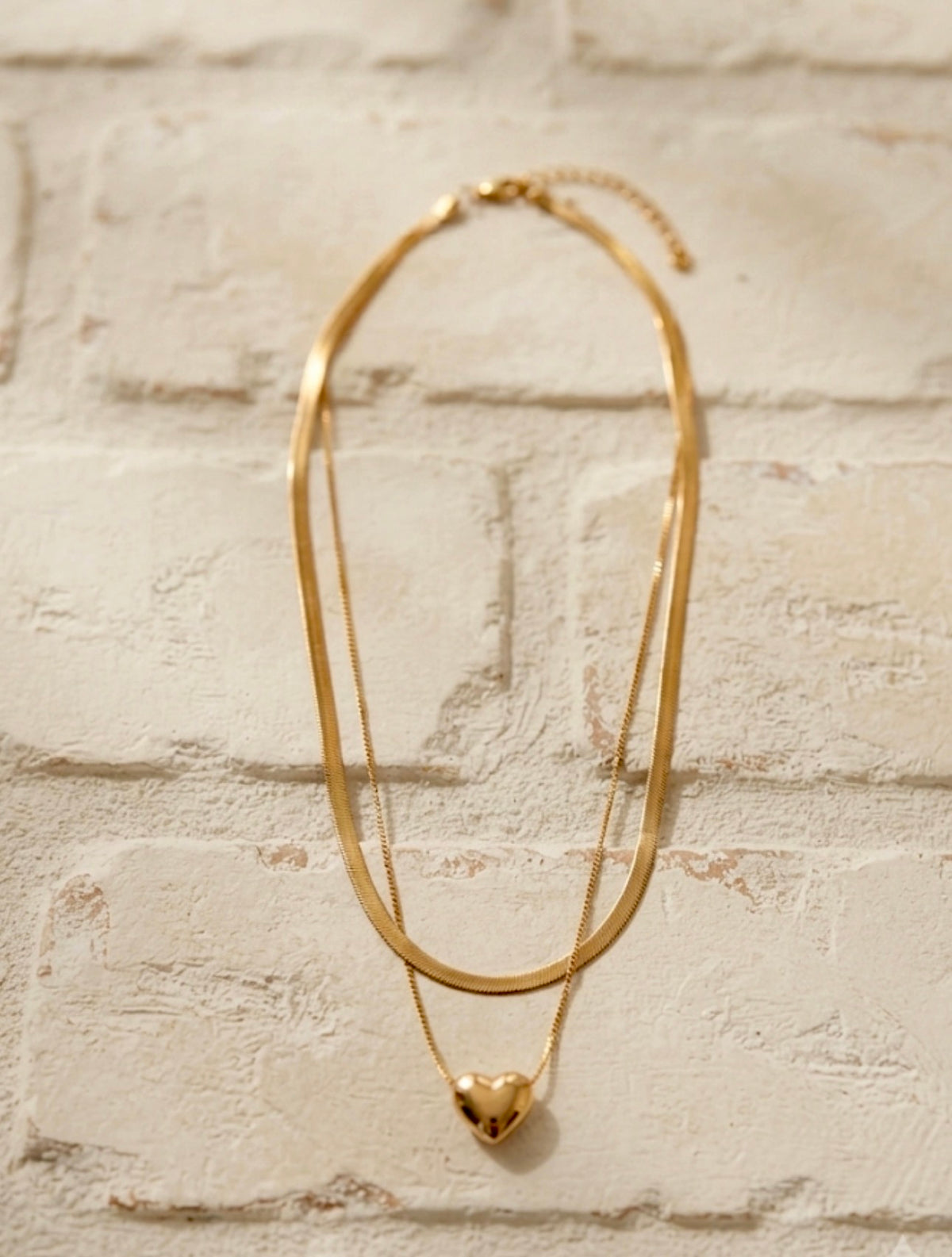 Heartzilla Dual Chain Necklace
