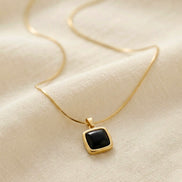 Puffy Square Cushion Pendant