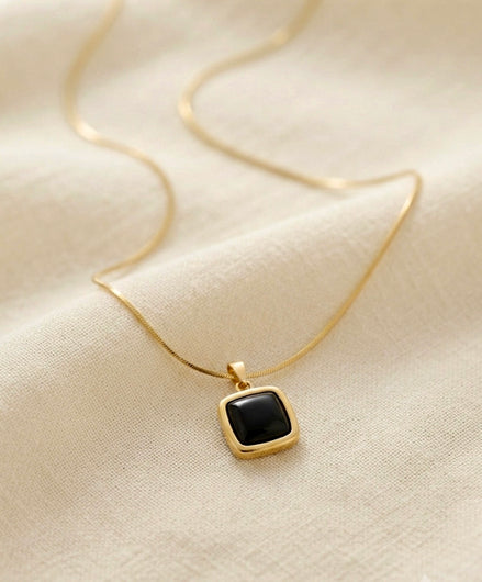 Puffy Square Cushion Pendant