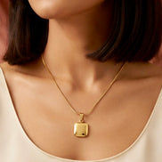 Puffy Square Cushion Pendant