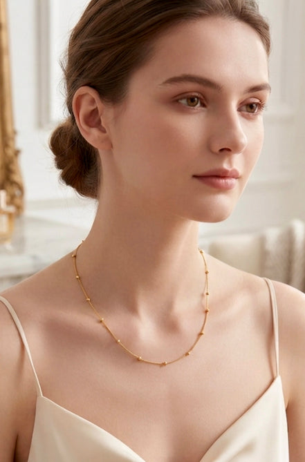 Dainty Gold Satellite Chain