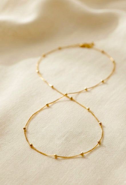 Dainty Gold Satellite Chain