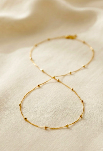 Dainty Gold Satellite Chain