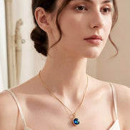 Crystal Solitaire Chain With Coloured Solitaire