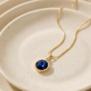 Crystal Solitaire Chain With Coloured Solitaire