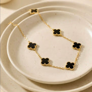 Guilloché Clover Antitarnish Necklace