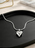 Silver Puffy Heart Neckchain