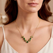 Emerald Tulip Vine Chain