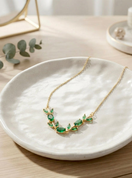 Emerald Tulip Vine Chain