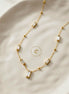 Baguette Crystal Station Satellite Necklace