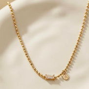 Crystal Station Satellite Necklace