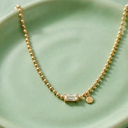 Crystal Station Satellite Necklace