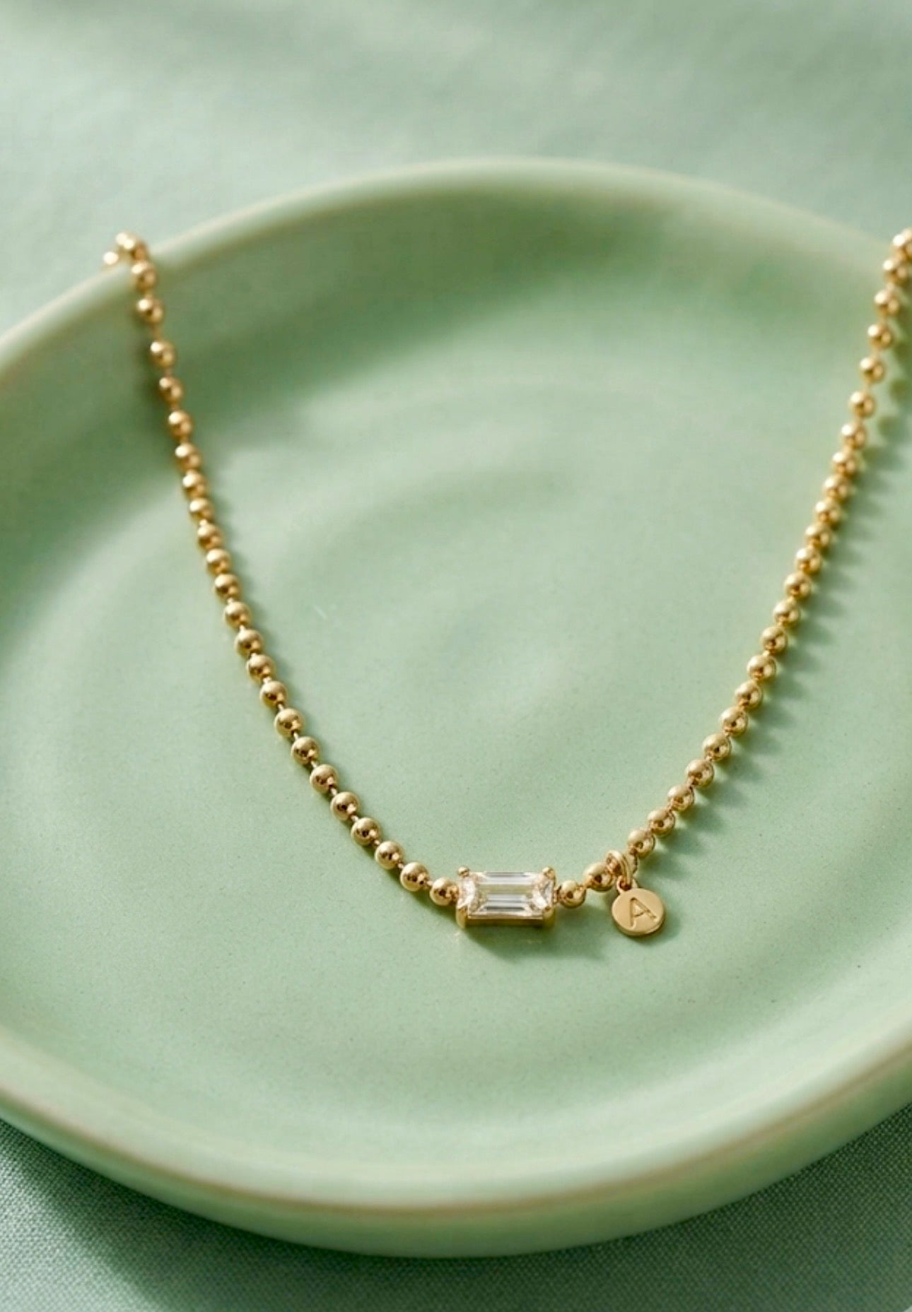 Crystal Station Satellite Necklace