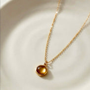 Tiger's Eye Pendant Chain