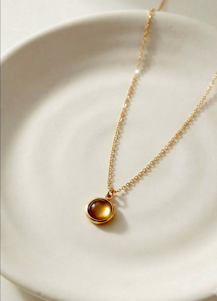 Tiger's Eye Pendant Chain