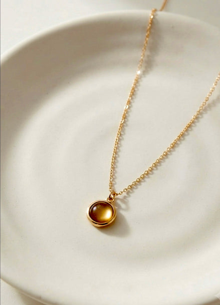 Tiger's Eye Pendant Chain