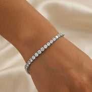 Silver Cubic Zirconia Tennis Bracelet