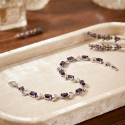Amethyst Purple Tulip Bracelet