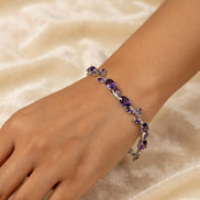 Amethyst Purple Tulip Bracelet