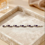 Amethyst Purple Tulip Bracelet