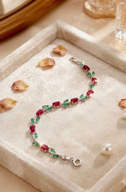 Colored Gemstones Bracelet