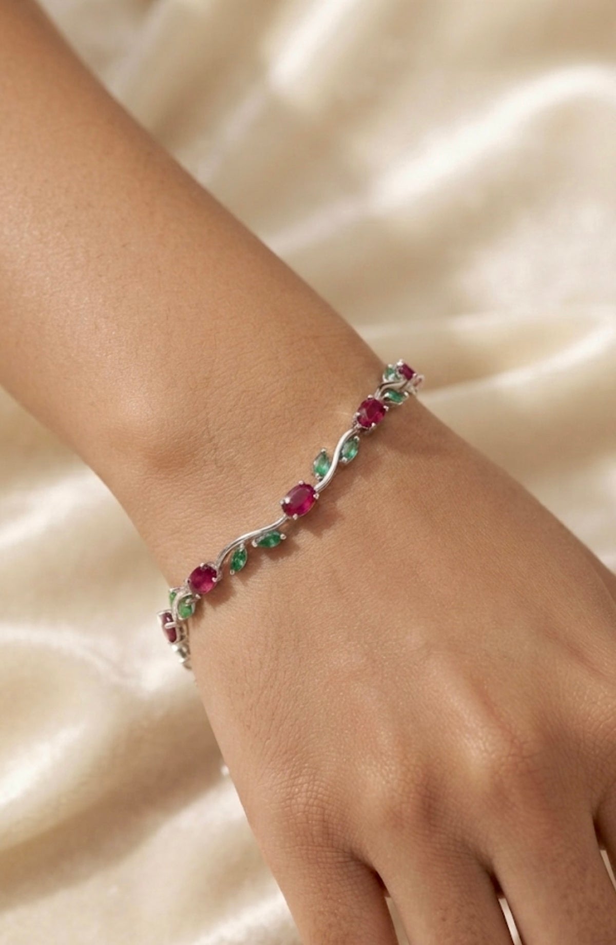 Colored Gemstones Bracelet