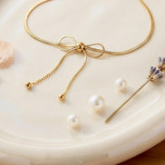 Antitarnish Gold Ribbon Bracelet
