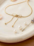 Antitarnish Gold Ribbon Bracelet