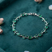 Emerald Tulip Tennis Bracelet