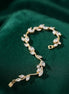White Crystal Tulip Vine Bracelet